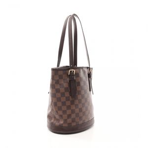 Louis Vuitton Bucket Damier Ebene Shoulder Bag Tote Brown